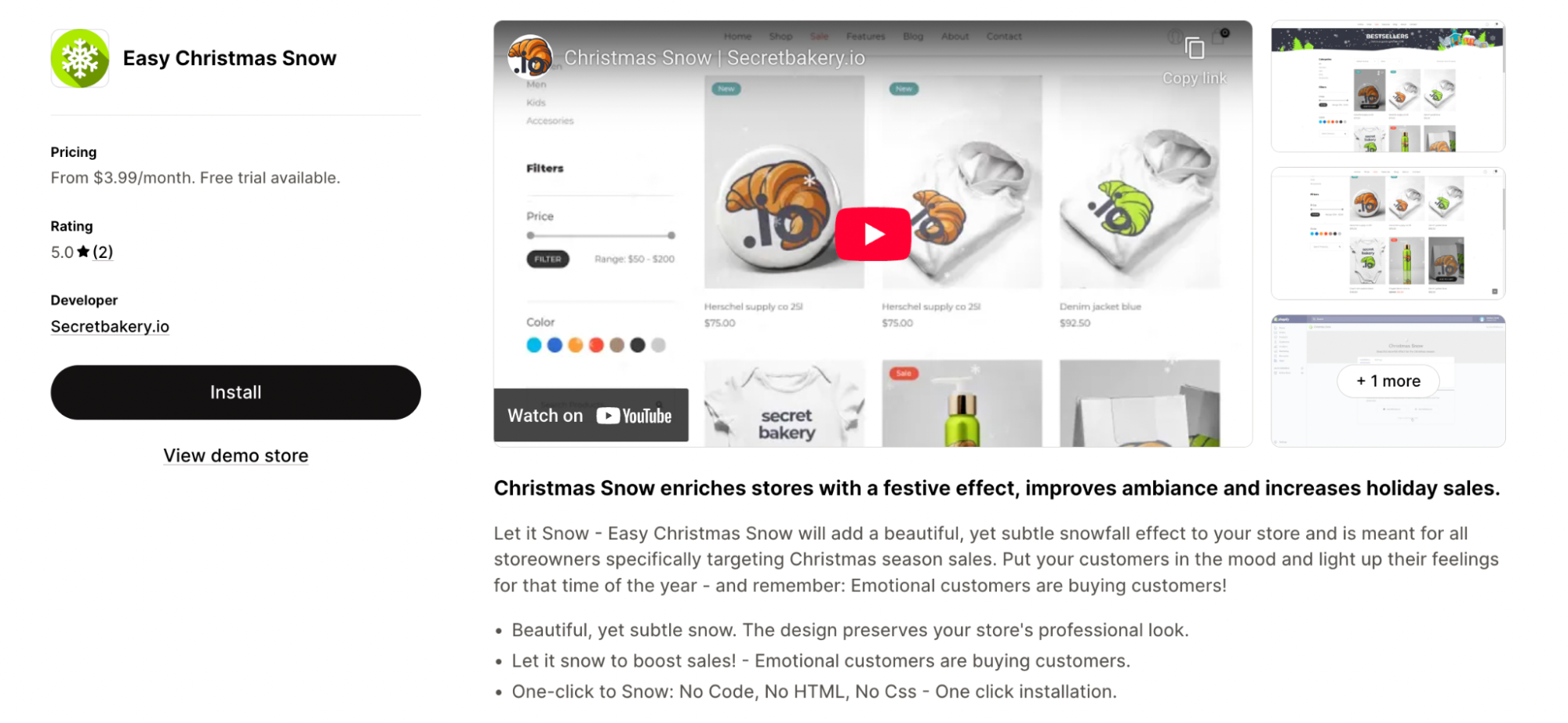 Easy Christmas Snow